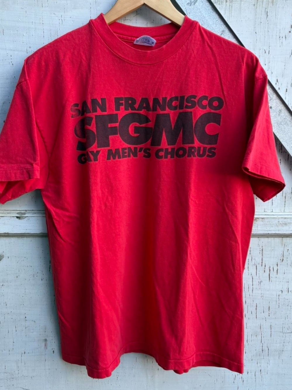 Vintage 80s San Francisco Gay Mens Chorus (SFGMC) Music LGBTQ Band Shirt